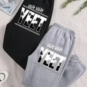 YEET Jey Uso Four Letters Sweatpants, One Word Sweatpants, WWE Sweatpants, Main Event  Superstar, Gift for fans lover, Wrestling, Trendy Top Sweatpants, Cotton Graphic Casual Sweatpant, Trending 26 7 1