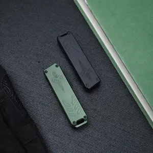 Compact portable knife with an aviation-grade aluminum handle, high-hardness corrosion-resistant blade, ideal for outdoor camping, hiking, fishing, and everyday carry (EDC) cutting. Perfect gift option