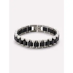 Watch Strap Bracelet - Ora Silver Ceramic