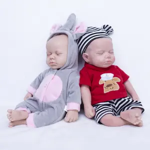 FunCuddle Doll 12.2-inch twin dolls，male and female twin all silicone dolls，A very cute silicone doll，Non vinyl dolls，reborn toddler dolls，Washable silicone doll
