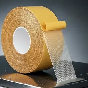 787.4 Inch Pe Dual-Sided Tape Roll, Super Adhesive, Ideal for Wall, Fiberglass Mesh, Wood, Plastic, Glass, Metal Surfaces, Double Sided Tape