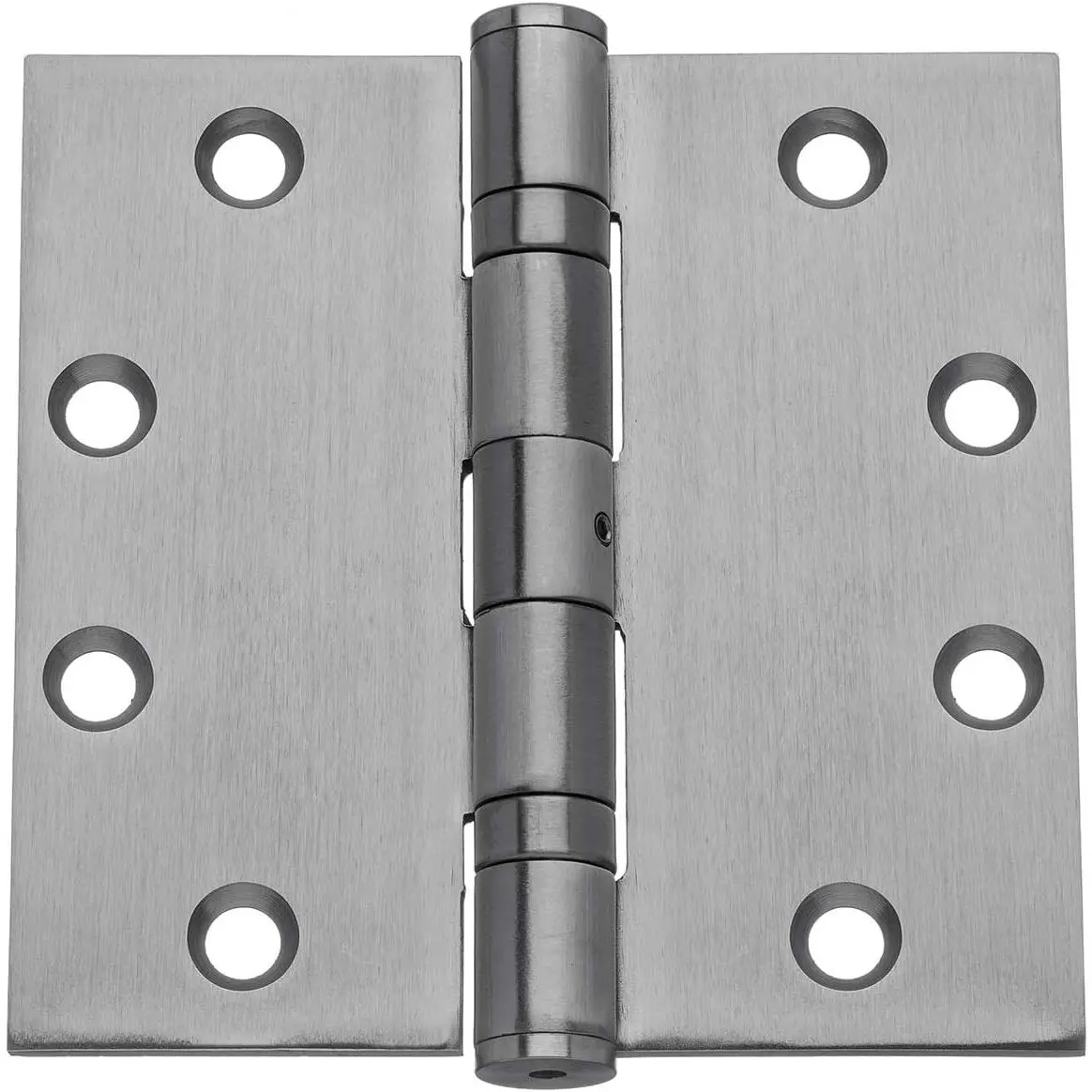 Stainless Steel Door Hinges, Heavy Duty 4.5x4.5 Full Mortise Ball Bearing, Smooth Quiet Swing, Non-Removable Pin, Ideal for Commercial Doors, 3-Pack with Manufacturer Warranty, Manufacturer Warrenty