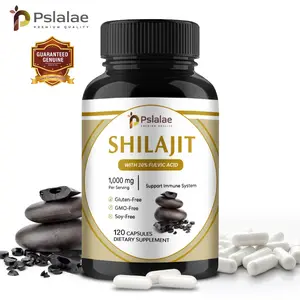 Pslalae - Shilajit Capsules - Supports Brain and Immune Health - Non-GMO, Gluten-Free, Dairy-Free - 120 Capsules
