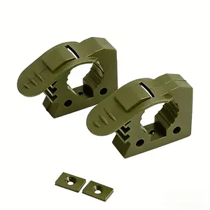 2/4/6pcs Quick Fist Clamps, Synthetic Rubber Mounting Tools Equipment Rubber Clamp for Offroad Vehicles, ATV, UTV, Truck Part Additions - Tool Storage Clip, Outdoor Entrenching Shovel Storage Rack