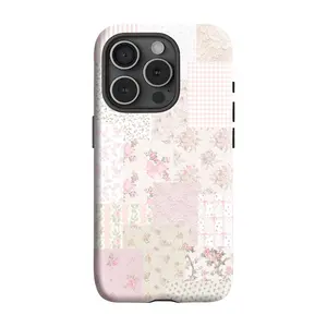 BLUSHING FLORALS Phone Case, Pink Bow Collage Phone Case, Coquette for iPhone Samsung Galaxy Google Pixel Waterproof Polycarbonate TPU Impact Resistant Trendy Aesthetic