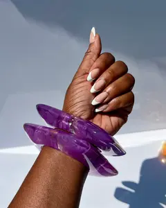 CLEAR UNIQUE SHAPE BANGLES