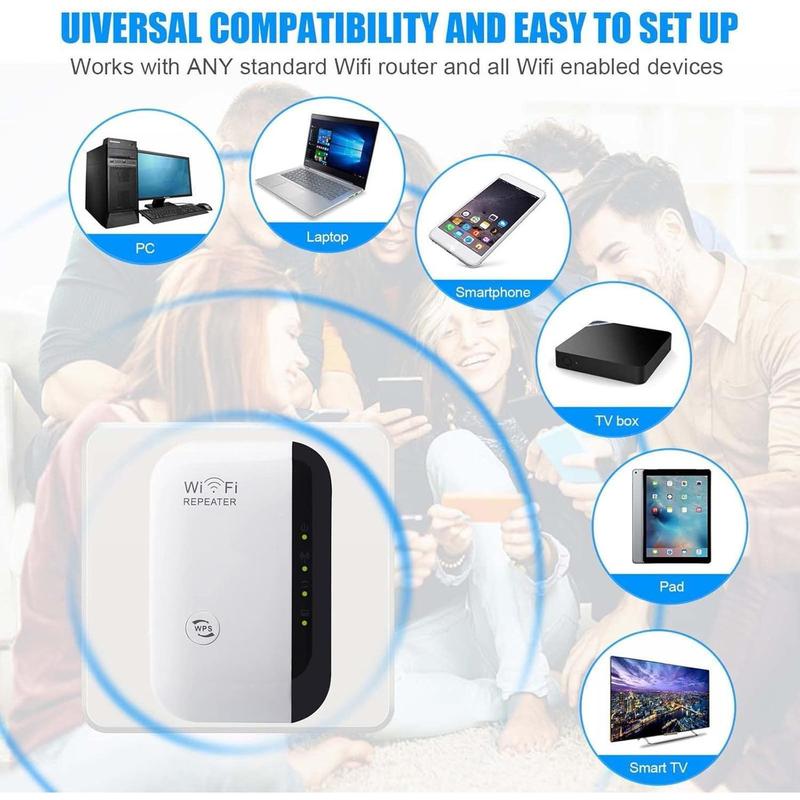 WiFi Extender, WiFi Extenders Signal Booster for Home Up to 5000 sq.ft and 50 Devices, WiFi Range Extender, Wireless Repeater, Long Range Amplifier with Ethernet Port, 1-Tap Setup, Alexa Compatible