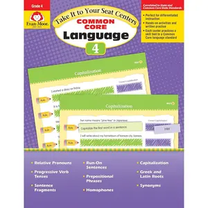 Take It to Your Seat Language Centers Book for Grade 4, Supports Differentiated Instruction