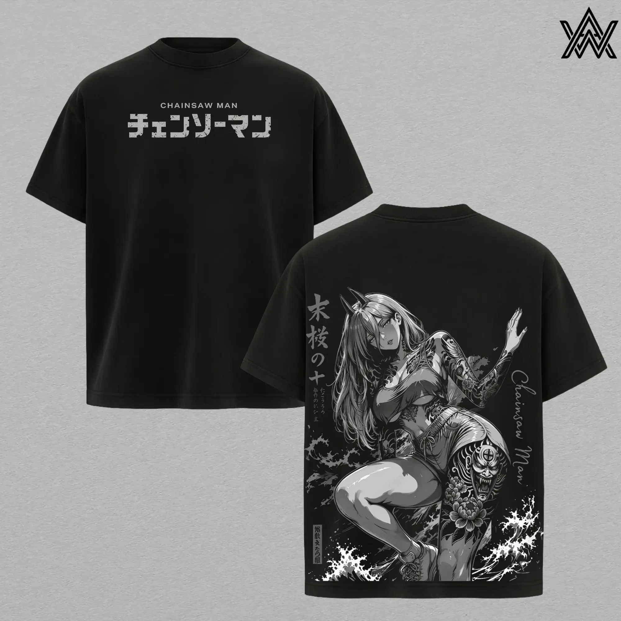 Power Tee – Chainsaw Man Anime Manga T-Shirt, Blood Fiend Graphic Tee, Unisex Oversized Casual Shirt, Devil Hunter Partner Anime Tee, Chaos Queen Manga Shirt, Retro Chainsaw Man Streetwear Tee, Gift for Anime Fans