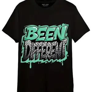 #   TikTokShopRestock  Plus Size [100% Cotton] Been Different Urban Graffiti Style Cracked Text Design T-Shirt For Trendsetters