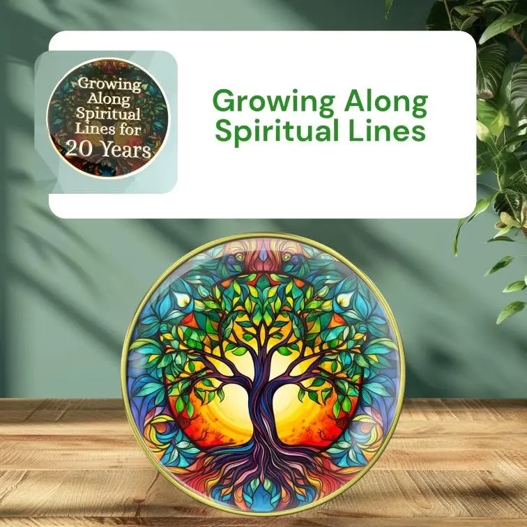 Tree of Life - Growing Along Spiritual Lines Sobriety Medallion, Chip, Token, Coin