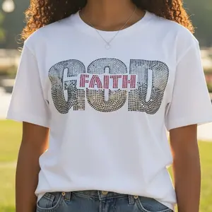 Faith in God Rhinestone T-Shirt