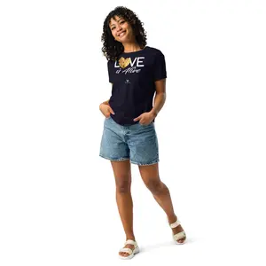 Women’s Love is Alive relaxed fit t-shirt many Colors Casual Cotton