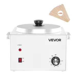 VEVOR Single Pot Wax Warmer, 3000ML 300W Professional Wax Warmer for Hair Removal, 32℉ - 212℉ Adjustable Electric Waxing Heater with 100PCS Waxing Sticks for Home Use, Beauty Salon, Spa