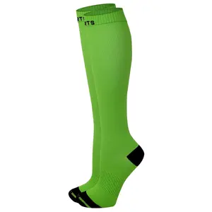 Knee-High Compression Socks | Solid Colors Nylon Sports | Unisex (1 Pair)
