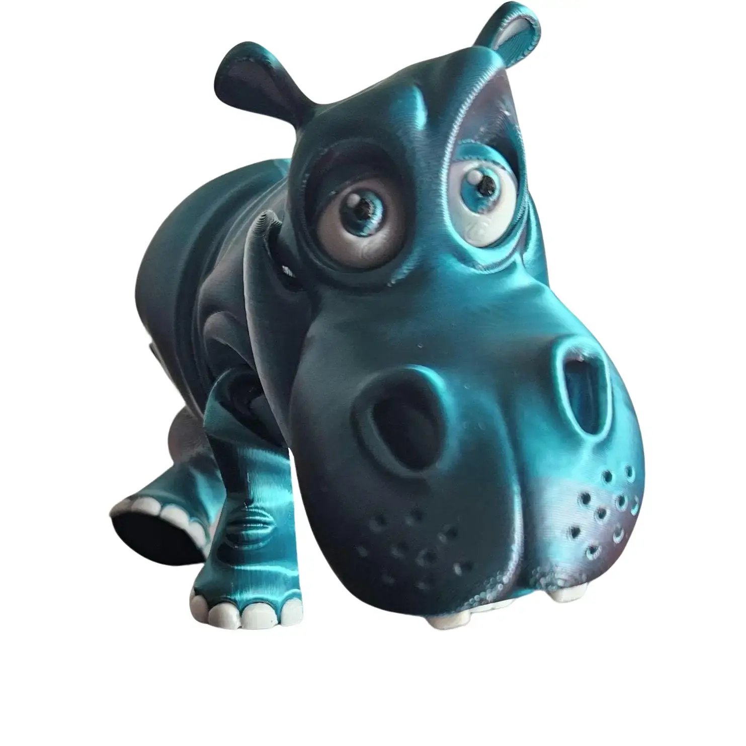 Hippo Fidget Toy – 3D Printed Articulated Figure | Extra Large & Custom Colors