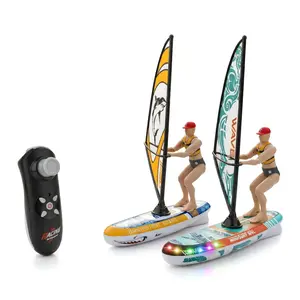 2.4GHz remote control sailboat, dual speed propeller, balance light, suitable for water toys, summer toys for teenagers - ideal gifts for boys and girls' birthdays and Easter.