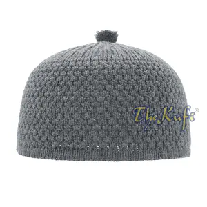 Dark Gray Turkish-Style Warm Stretchy Beanie Cap One-Size