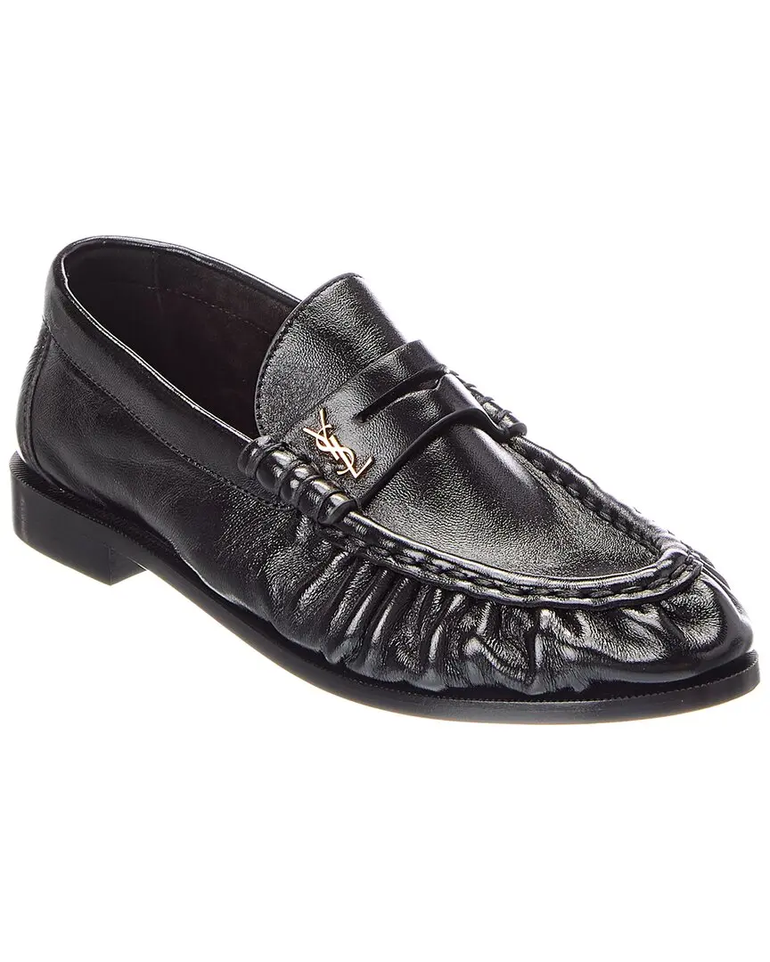 Saint Laurent Le Shiny Leather Loafer