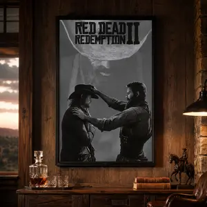 Red Dead Redemption 2 Poster - RDR 2 Poster - Video Game Poster - Arthur Morga  Poster  (NO FRAME) Decor Photo,Canvas Poster Wall Decor, Room Decorations, Funky Home Decor,anime wall art,bedroom canvas poster