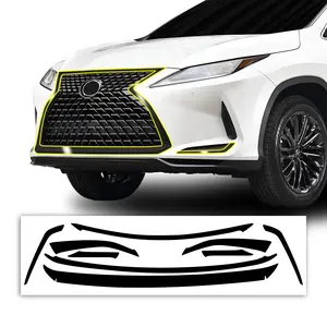 Lexus RX 2016-2022 Window Trim Blackout Chrome Delete Kit - Precut Gloss Black Vinyl Overlays