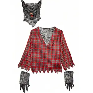 Halloween Costume Fun World Men's Silver Werewolf Adult Size Costume, Multi-color, Universal US sqft spider web decoration skeleton long inflatables Ghost Plush Pillowcase Harvest Festival Pumpkin Pillow Cover Shaped LED Outdoor Decorative Lights Classic