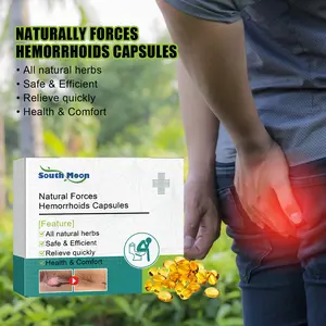 South Moon Hemorrhoid Capsules, relieving perianal itching, for internal and external mixed hemorrhoids, Anal Comfort Ointment, eliminating hemorrhoid lumps, Hemorrhoid Stopping Ointment crema  para  hemorroides