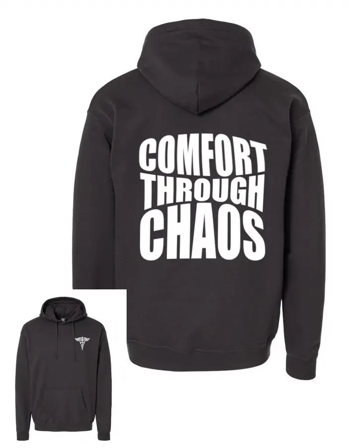 Comfort Through Chaos Hooded Sweatshirt