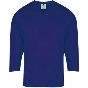 Exxact Sports Hockey Jerseys For Men, Hockey Practice Jersey Adult, Full Sleeve Hockey Blank Jersey, Ice Hockey Jersey (Navy)