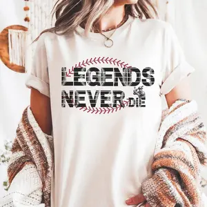 Legends Never Die Shirt, Sports Quote Shirt, Baseball Movie Quote T-Shirt, Baseball Softball Fan Gift, Top Men's Women's Shirt Streatswear