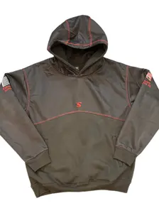 Slickman BLACK Dual Layer FR Hoodie with Side Pockets Heavy Cotton