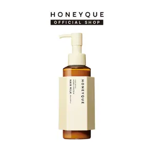 Honeyque Official Shop - Honeyque Night Repair Honey + Protein Hair Milk 150ml | Overnight Leave-In Treatment for Dry, Frizzy, Damaged Hair | Moisturizing Hair Repair for Soft, Smooth, Shiny Hair | Organice Manuka Honey | Reduces Flyaways and Puffiness