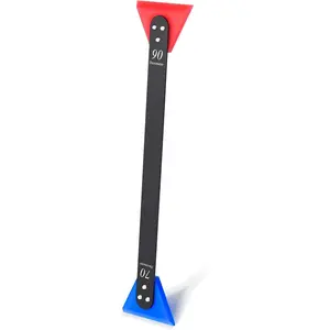 Small Squeegee for Vinyl, 2 in 1 Different Hardness Rubber  with Metal Handle Mini Squeegee for Film Installation Window Tint Tool, Squeegee for Window Cleaning ()