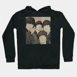 Vintage Beatles Inspired Hoodie - Stylish Retro Sweatshirt For Music Fans Cotton Fit