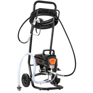 VEVOR Stand Airless Paint Sprayer, 950W 3000PSI High Efficiency Electric Airless Sprayer With Cart, Paint Sprayers for Home Interior and Exterior Furniture and Fences, Fine And Even Painting Effect