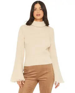Shyanne Women's Women'S Bell Sleeve Marled Sweater - Swho24sw24-Oat