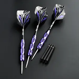 Professional high-quality hard dart set with exquisite patterns and stable flight wings, consisting of 3 pieces. Easy-to-control trick throws and 3-dart games, meeting the needs of professional players and enthusiasts
