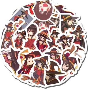 20 PCS Stickers Pack Megumin Aesthetic Vinyl Colorful Waterproof for Water Bottle Laptop Scrapbooking Luggage Guitar Skateboard