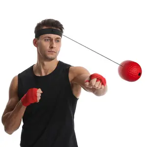 Head-Mounted Boxing Speed Ball for Adults and Children, Universal Combat Training, Sanda Venting Exercise Rebound Reaction Ball