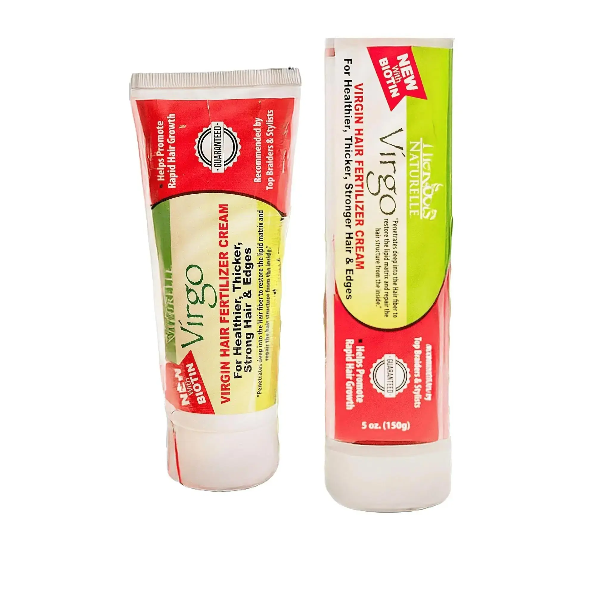 Virgin Hair Fertilizer and Energizer with Biotin (Edge Regrowth Cream) Haircare by The Roots Naturelle Excellent for Post Partum regrow