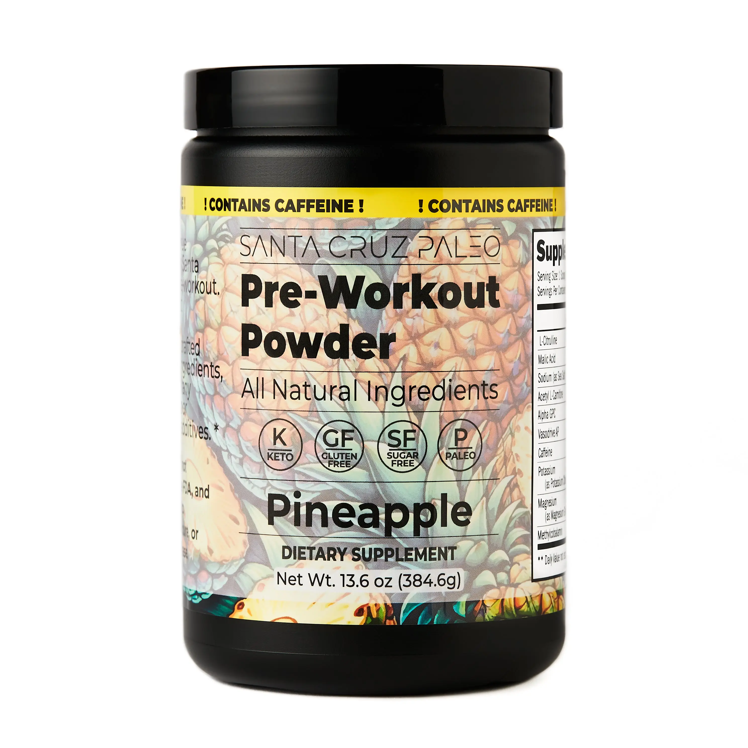 CAFFEINATED Pineapple Pre-Workout Powder