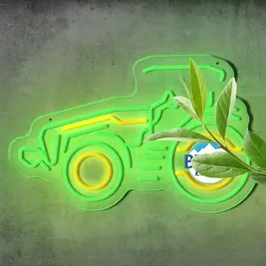 Tractor Beer Neon Sign for Wall Decoration Design LED Art Wall Decor for Bedroom Led Signs Suitable for Man Cave Bar Pub Restaurant Christmas Birthday Party Gift Led Art Wall Decorative Crs Light Bar Sign
