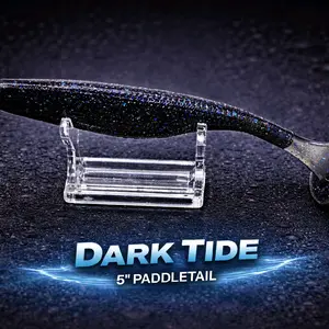 Reel Hostile 5” Paddle Tail – Dark Tide (6 Pack)