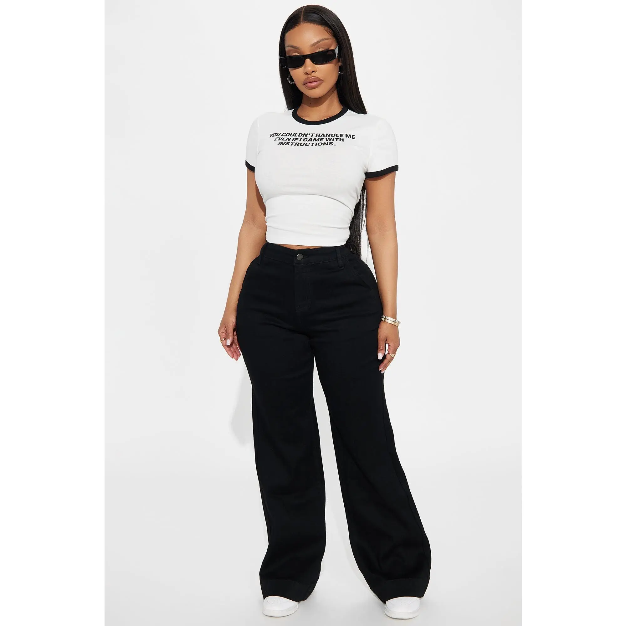 Margot Stretch Trouser Jeans - Black