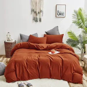 Burnt Orange Twin Comforter 3Pcs Terracotta Comforter Sets Rust Twin Comforter for Women Boho Caramel Twin Size Comforter Sets Reddish Orange Blankets