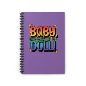 RuPaul's Drag Race Spiral Notebook (Light Purple) - Baby, You Can't Read The Doll! | RPDR | Gifts | Pride | LGBTQ+