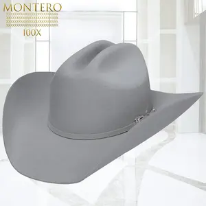 Texana MONTERO Calidad 100X Horma Texas Gris con Caja tipo Estuche