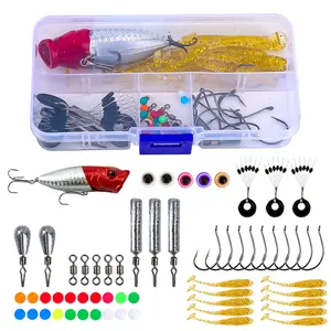 Complete Fishing Lure Combo, Mixed Minnow, Spoon & Soft Baits for Predator Fishing