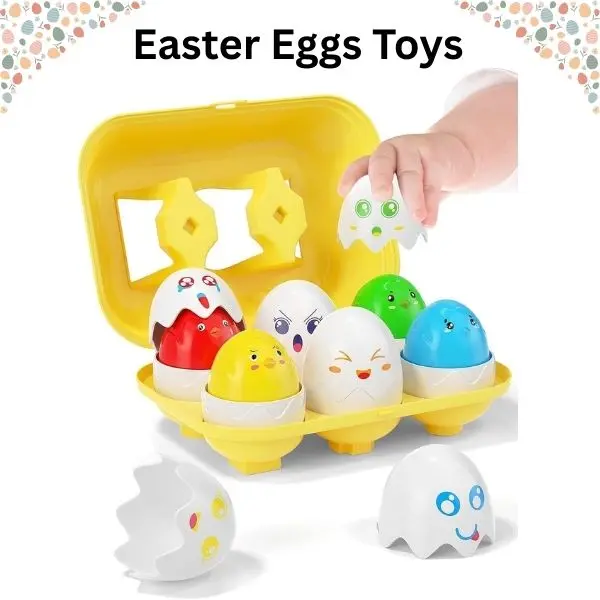 Unisex Egg-Shaped Toy-Filled Eggs, Montessori Early Education Baby Toys, Easter Basket Stuffers Learning Gifts, Egg Shape