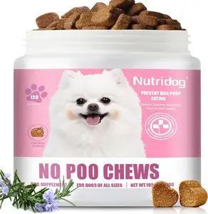 Nutridog Advanced Behavioral  Chews for  with Probiotics and Enzymes to Curb Coprophagia dog support